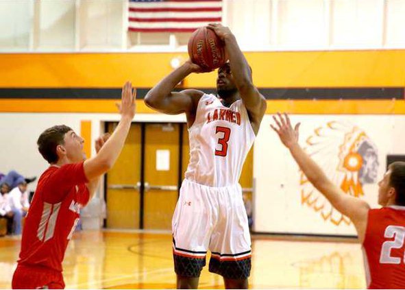 Damontay Phillips puts up a ten-foot jumper.