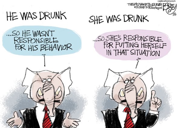He was drunk. She was drunk