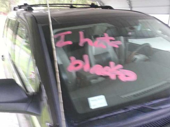 new deh racial graffiti pic