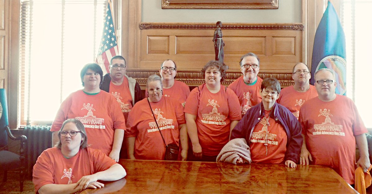 Sunflower clients, staff make voices heard at the State Capitol GREAT
