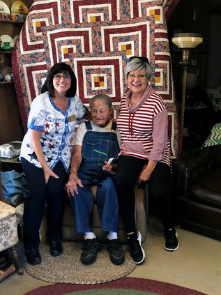 WW II veteran Robert Seltmann quilt 2019