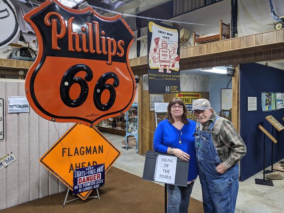 BCHS exhibit with member and co-director.jpg