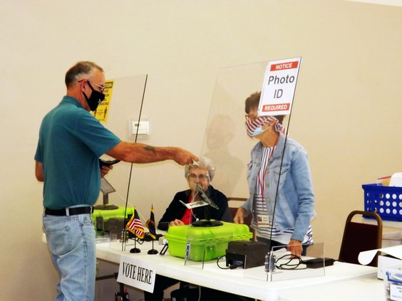 voting showing ID