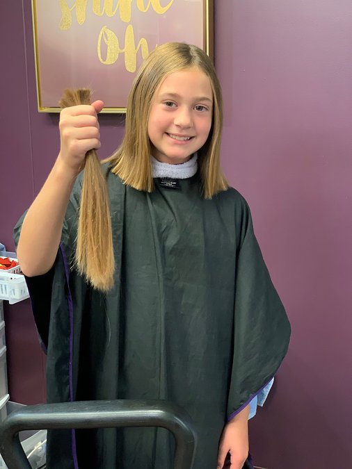 Girl donates hair to Wigs for Kids Great Bend Tribune