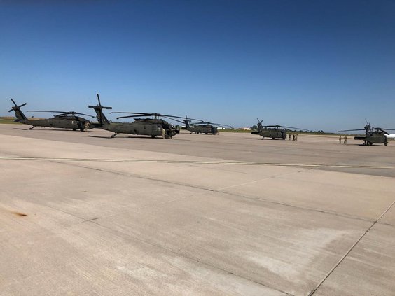 blackhawks at airport