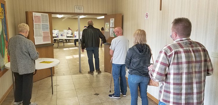 voter line