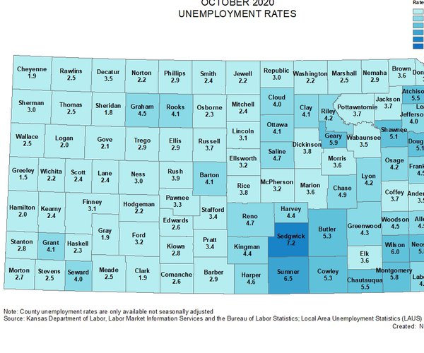 oct 2020 jobless map