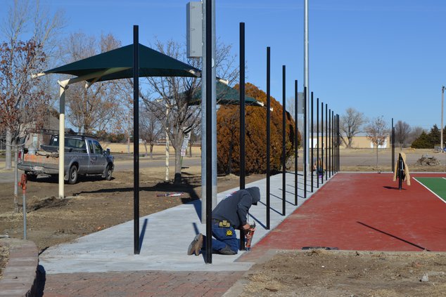 GBRC tennis court work progresses