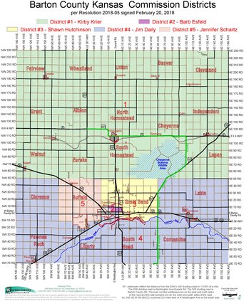county district map