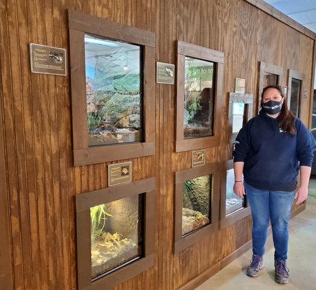Ashley Burdkick w new indoor exhibit 2021