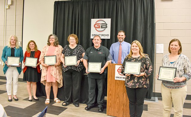 USD 428 celebrates 2021 retirees 25 year employees Great Bend Tribune