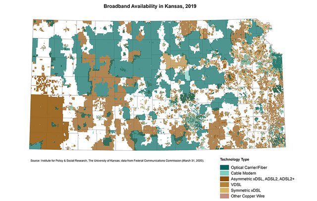 Kansas Utility Map KU study will help define broadband priorities in Kansas - Great Bend ...
