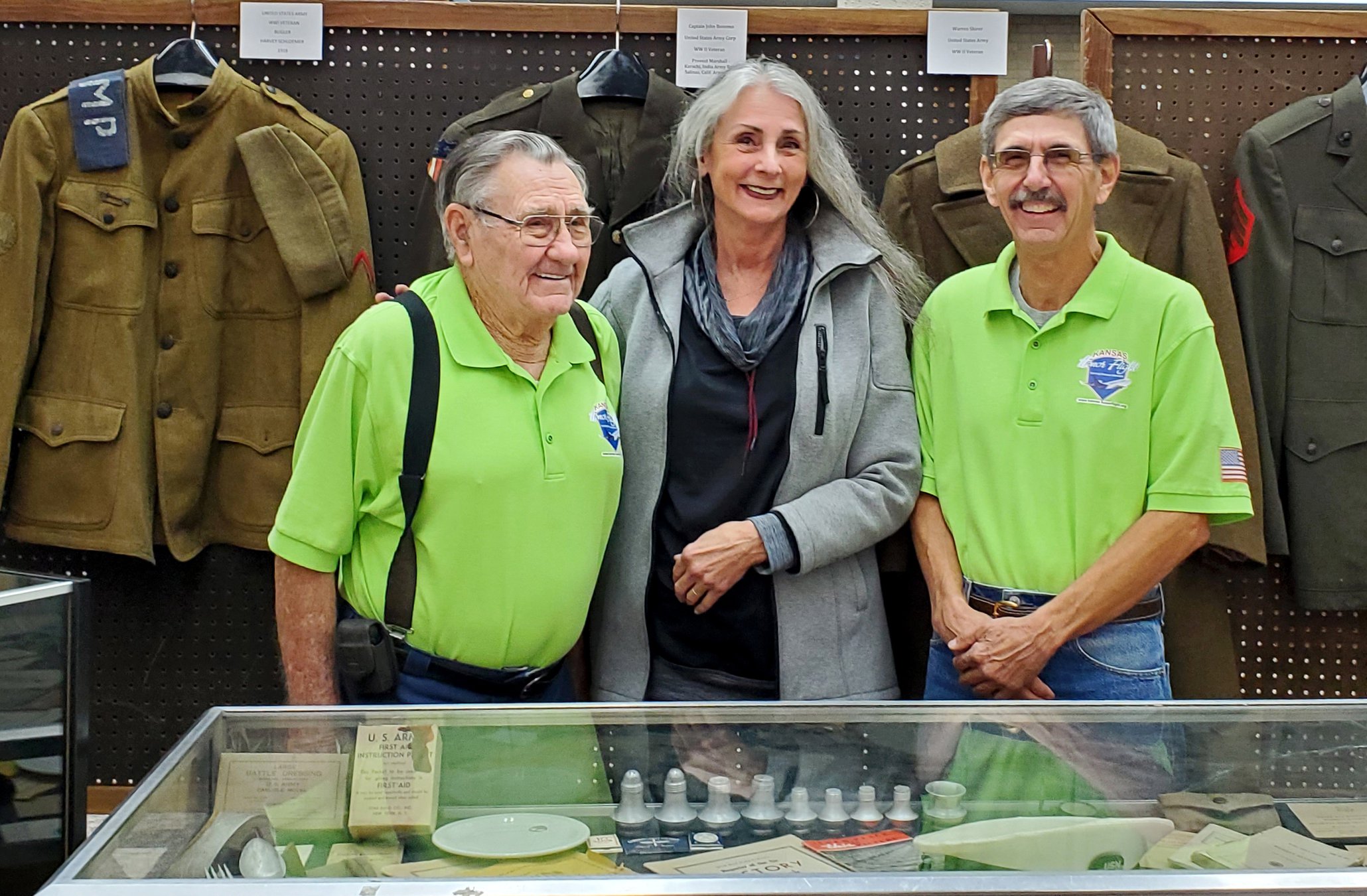 Great Bend Public Library showing military memorabilia GREAT BEND TRIBUNE