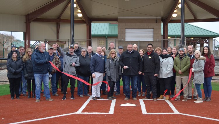 sports complex ribbon cutting