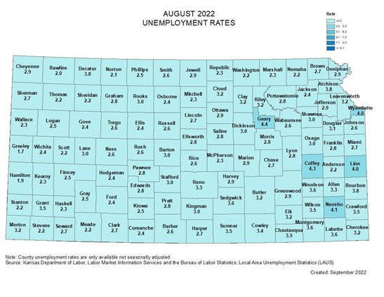 august 2022 jobless map