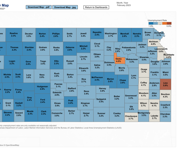 february 2023 labor map
