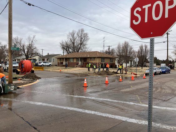 Water main break