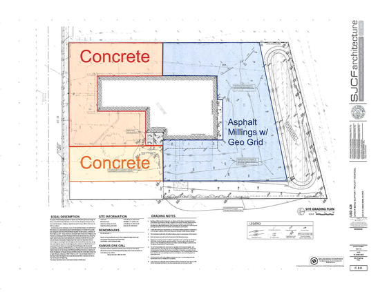 support-building-parking-lot
