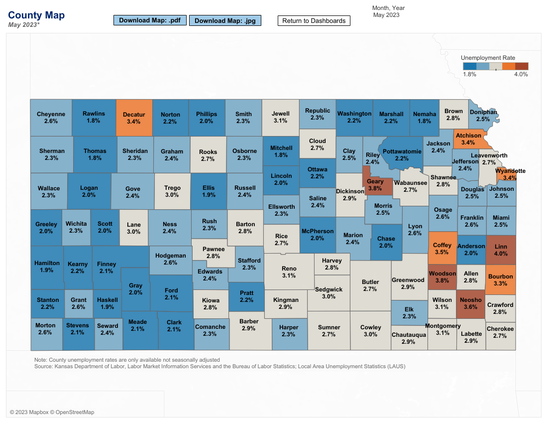 may unemployment map