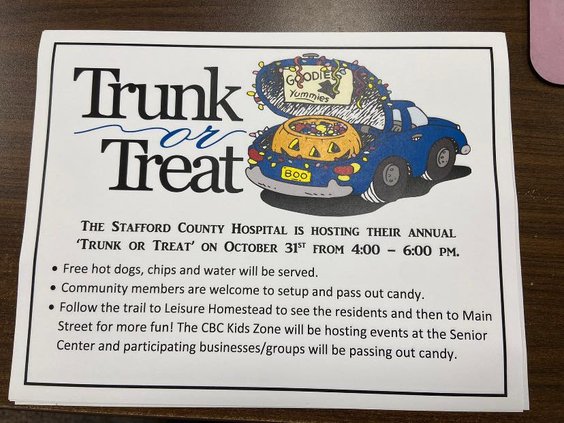 Stafford Trunk or treat Halloween