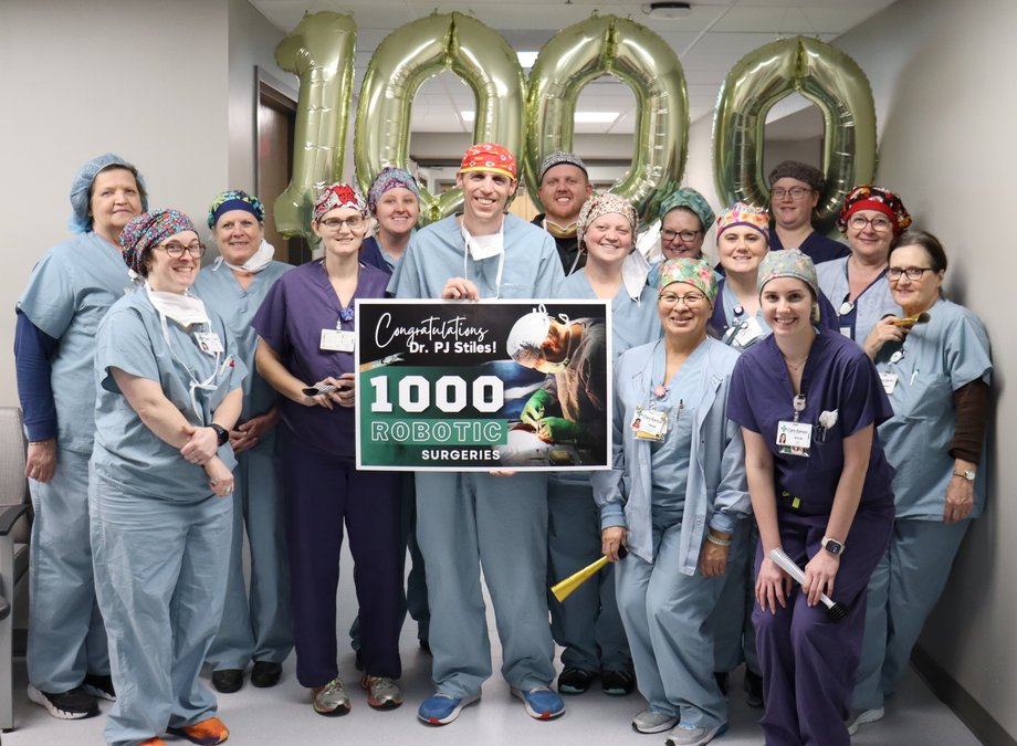 Dr. PJ Stiles completes 1,000th robotic surgery procedure Great Bend