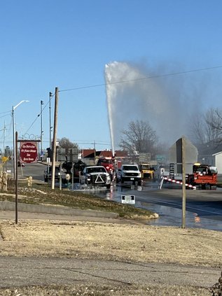 Hoisington water main break 2024