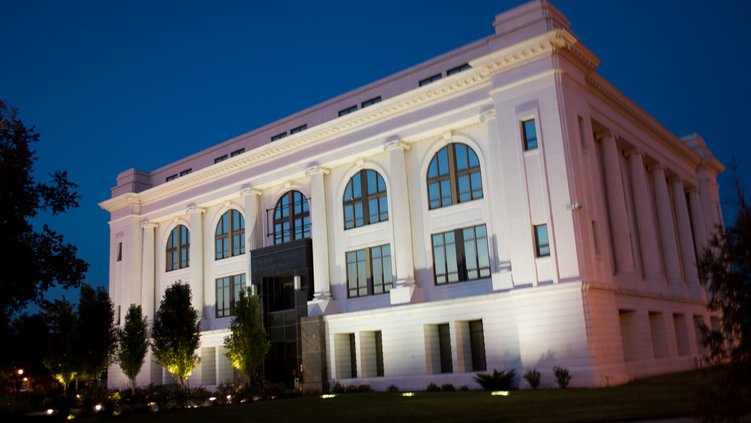 Courthouse at night