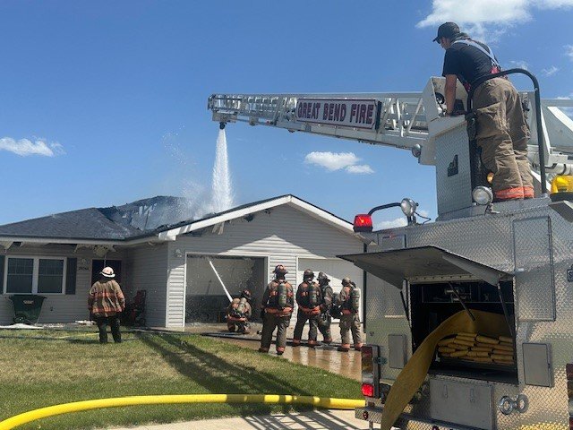 Fire destroys duplex in north Great Bend - Great Bend Tribune