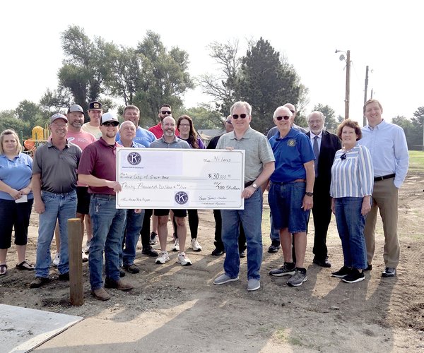 kiwanis check Heizer park 2025