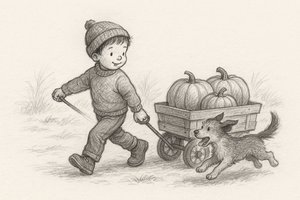 fall joy - ai drawing