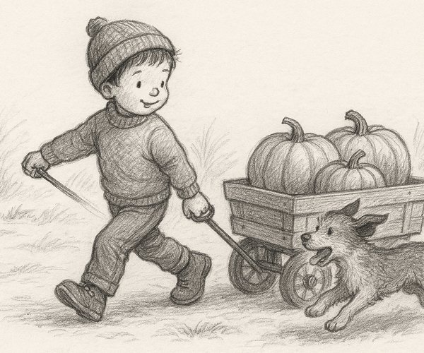 fall joy - ai drawing