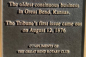 Tribune plaque