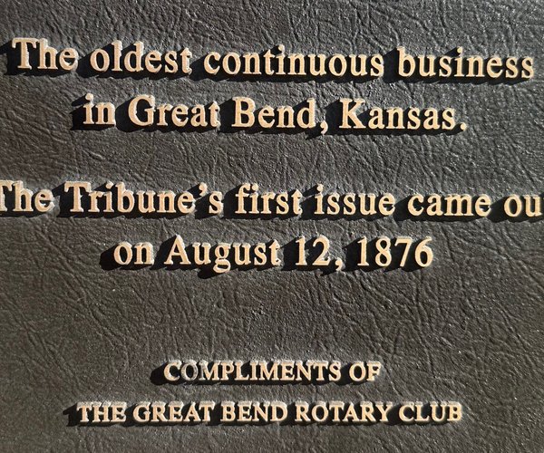 Tribune plaque
