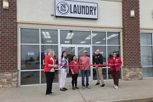 24 hour laundry ribbon cuttin