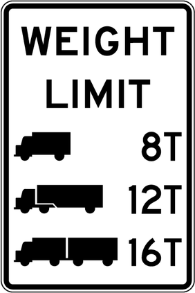 weight limit sign