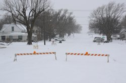 2026 January snow in Larned