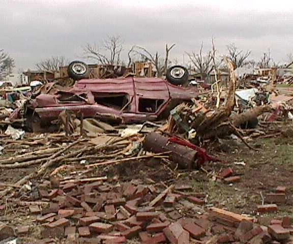 Courtesy of the National Weather Service Hoisington tornado, April 21, 2001.