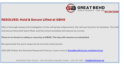 bomb threat resolved