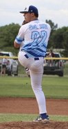 Bat Cats pitcher Zachary Alarid (22)