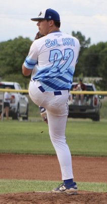 Bat Cats pitcher Zachary Alarid (22)
