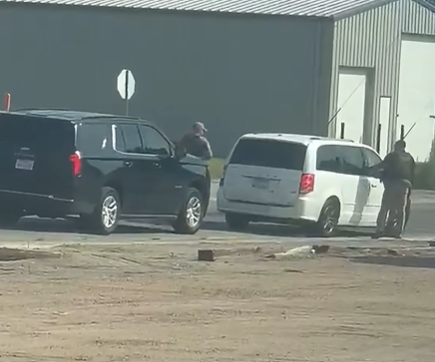 ICE agents vehicle stop